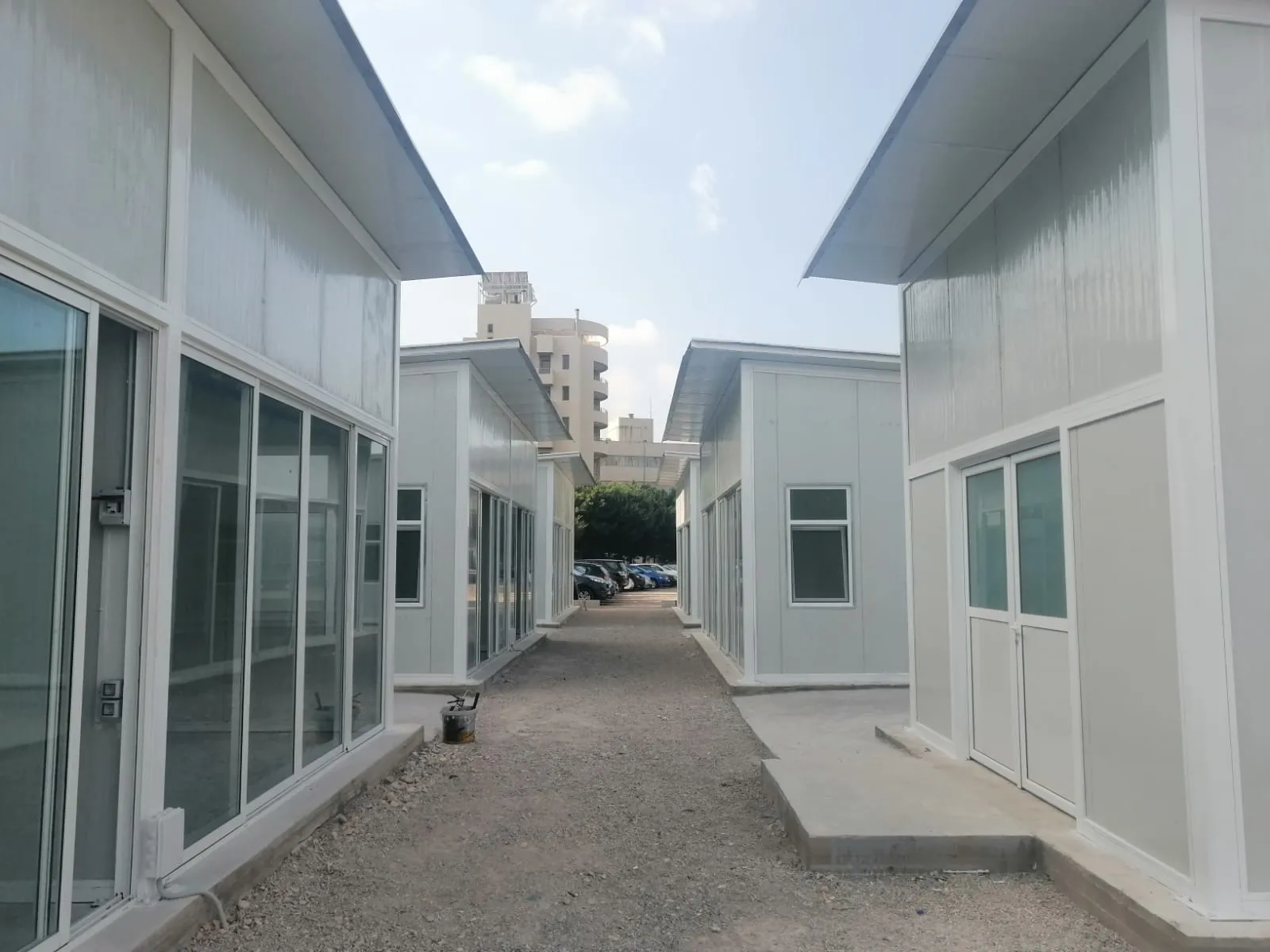 Installation of Steel Booths with Demountable Walls – Sin El Fil
