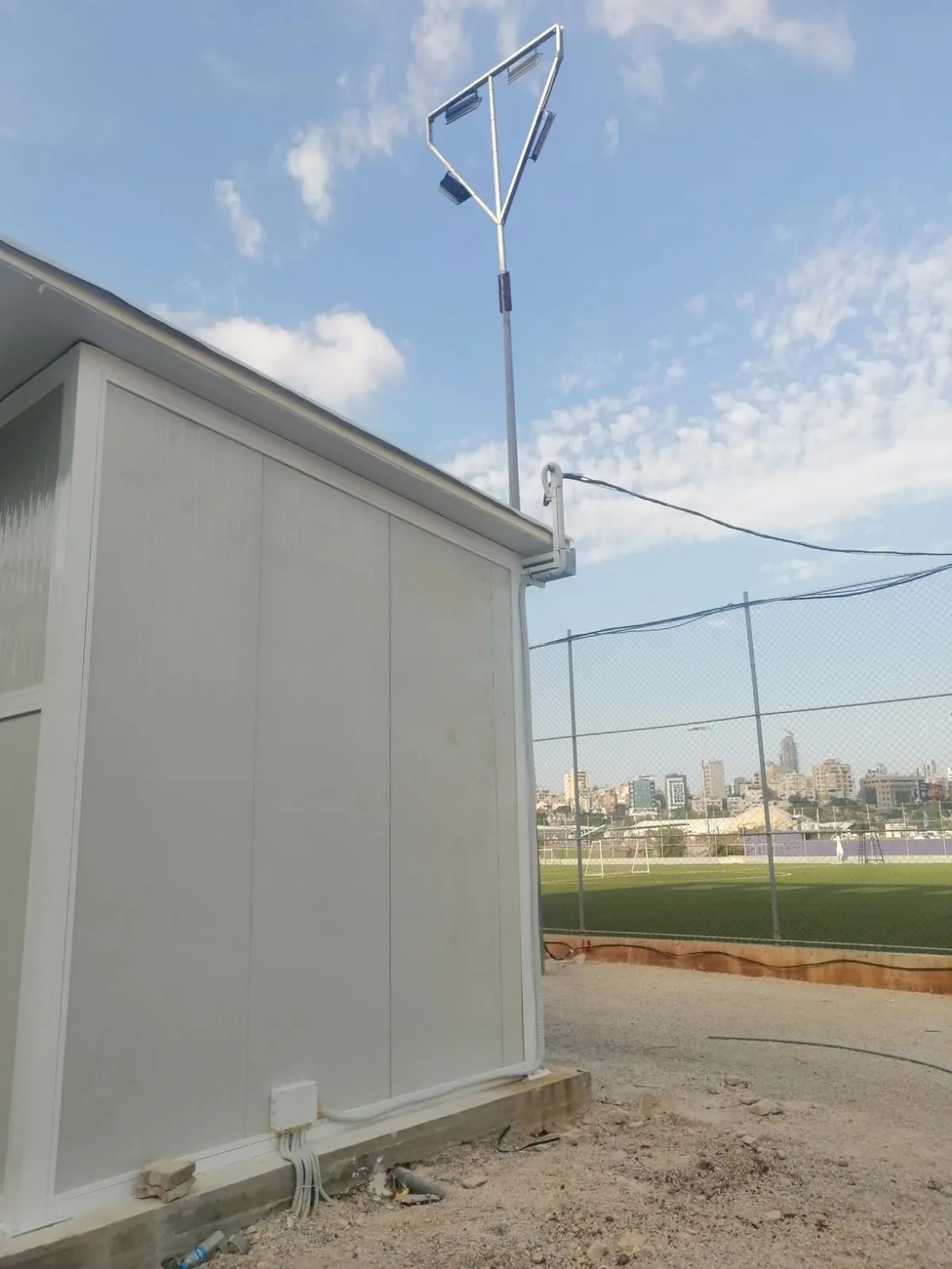 Installation of Steel Booths with Demountable Walls – Sin El Fil